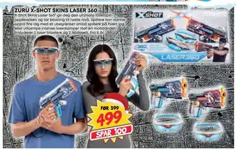 Extra Leker Zuru x-shot skins laser 360 tilbud