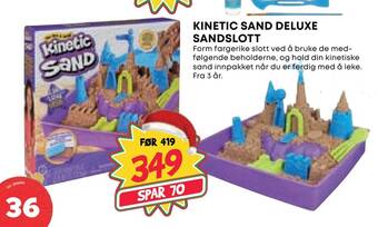 Extra Leker Kinetic sand deluxe sandslott tilbud
