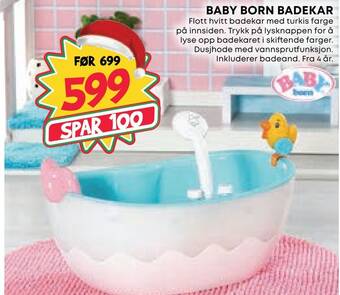 Extra Leker Baby born badekar tilbud