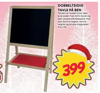 Extra Leker Dobbeltsidig tavle på ben tilbud