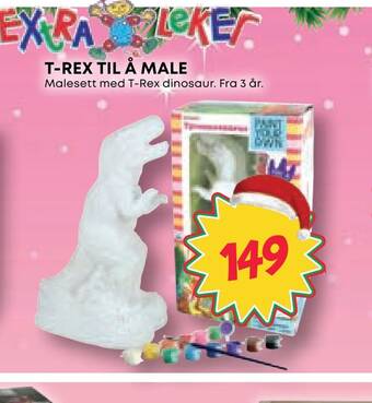 Extra Leker T-rex til å male tilbud