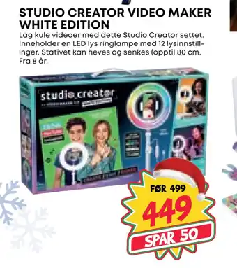 Extra Leker Studio creator video maker white edition tilbud