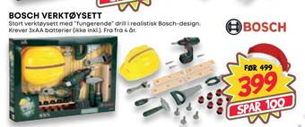 Extra Leker Bosch verktøysett tilbud