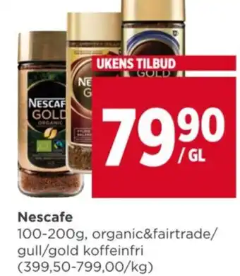 Meny Nescafe tilbud
