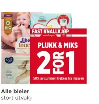 Meny Alle bleier tilbud