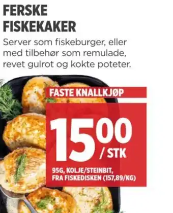 Meny FERSKE FISKEKAKER tilbud