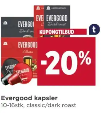 Meny Evergood kapsler tilbud