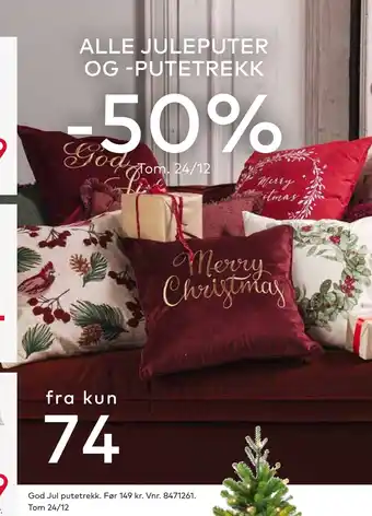 Skeidar God jul putetrekk tilbud
