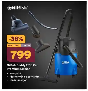 Megaflis Nilfisk buddy ii 18 car premium edition tilbud