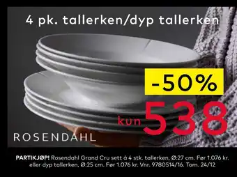 Skeidar Rosendahl grand cru sett á tallerken tilbud