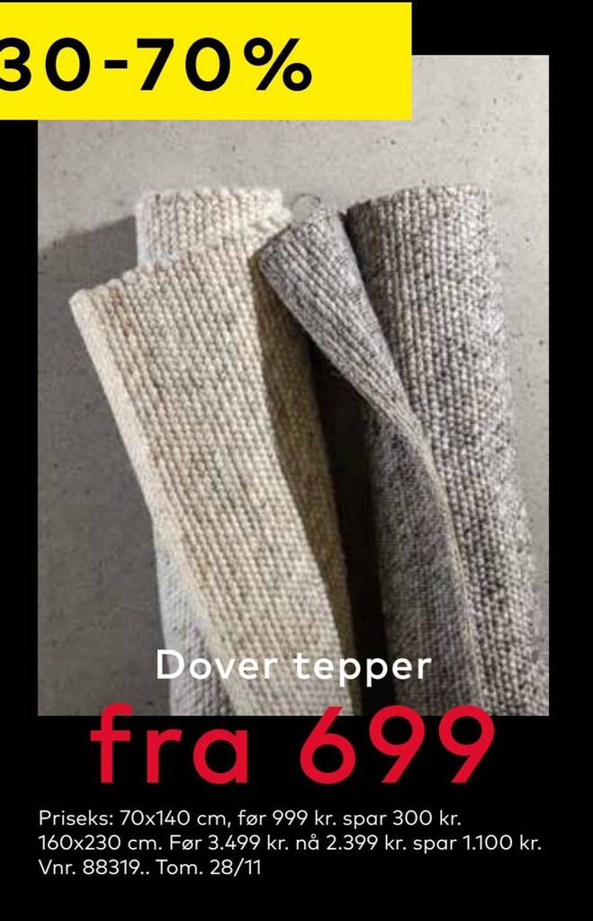 Skeidar Dover tepper tilbud