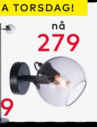 Skeidar Bowl vegglampe tilbud