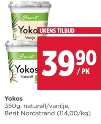Meny Yokos yoghurt tilbud
