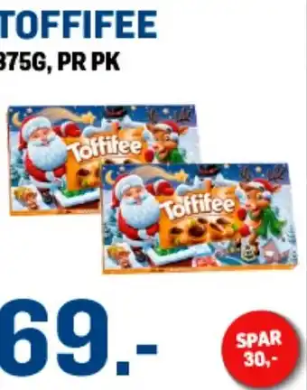 Price Lagerbutikk TOFFIFEE 375G, PR PK tilbud