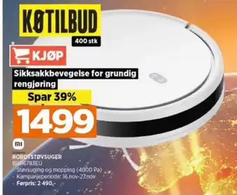 POWER ROBOTSTØVSUGER BHR6783EU tilbud