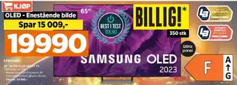 POWER SAMSUNG 65" 4K QD-OLED SMART TV TO65594CATXXC tilbud