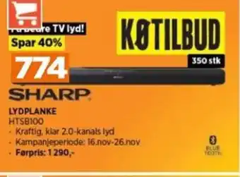 POWER SHARP LYDPLANKE HTSB100 tilbud