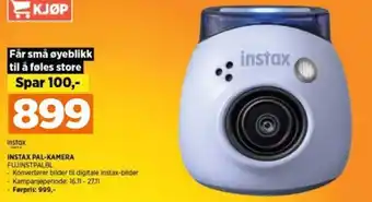 POWER INSTAX PAL-KAMERA FUJINSTPALBL tilbud