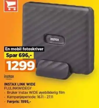 POWER INSTAX LINK WIDE FUJLINKWIDEGY tilbud