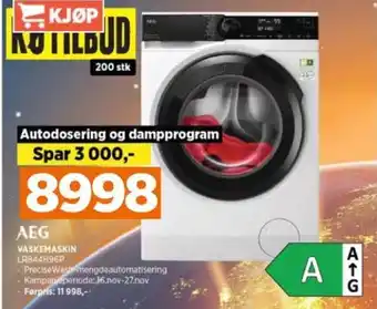 POWER AEG VASKEMASKIN LR844H96P tilbud