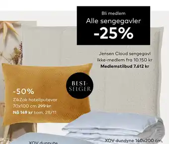 Skeidar Jensen cloud sengegavl tilbud