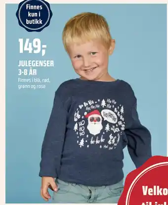 Coop Obs Julegenser 3-8 år tilbud