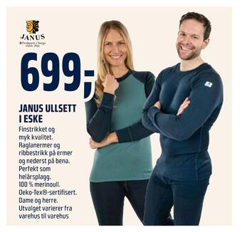 Coop Obs Janus ullsett i eske tilbud