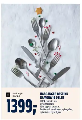 Coop Obs Hardanger bestikk ramona 16 deler tilbud