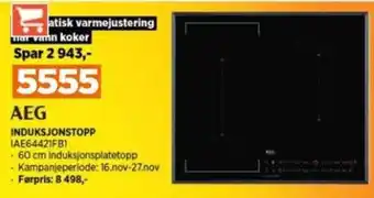 POWER AEG INDUKSJONSTOPP IAE64421FB1 tilbud