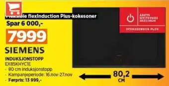 POWER SIEMENS INDUKSJONSTOPP EX85KHYCIE tilbud