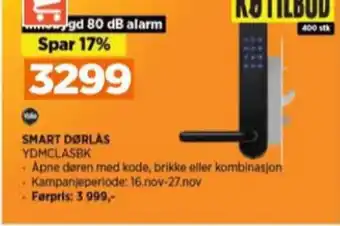 POWER Yale doorman dørlås tilbud