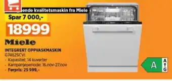 POWER Miele oppvaskmaskin tilbud