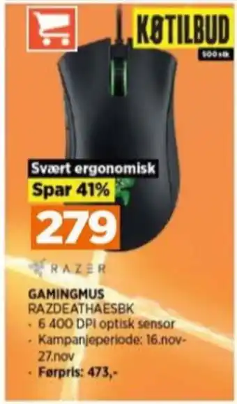 POWER Razer mus tilbud