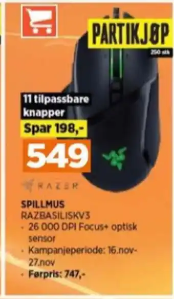 POWER Razer mus tilbud