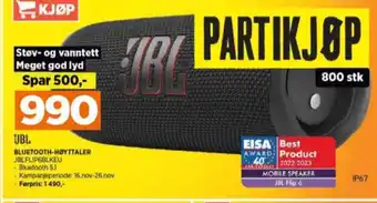 POWER Jbl høyttaler tilbud