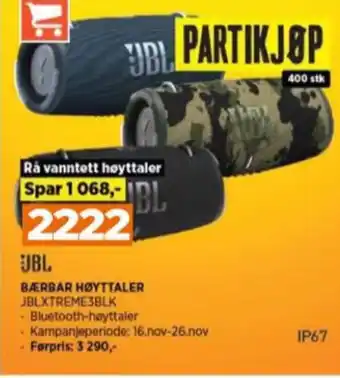 POWER Jbl høyttaler tilbud