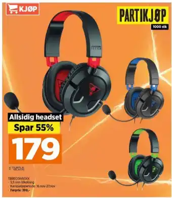POWER Turtle beach headset tilbud