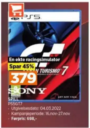 POWER Sony ps5 spill tilbud