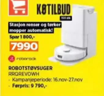 POWER Roborock robotstøvsuger tilbud
