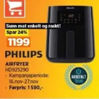 POWER PHILIPS AIRFRYER HD925290 tilbud