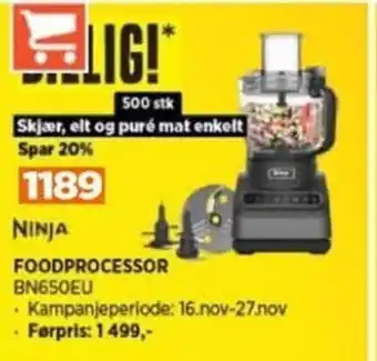 POWER FOODPROCESSOR BN650EU tilbud