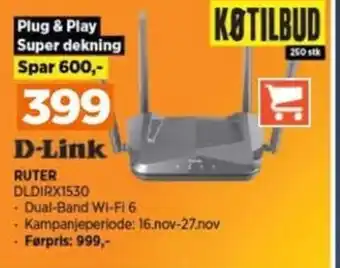 POWER RUTER DLDIRX1530 tilbud