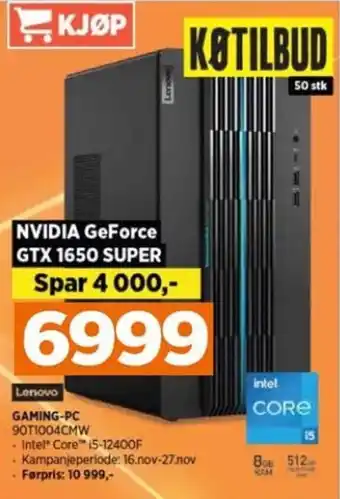 POWER Lenovo GAMING-PC 90T1004CMW tilbud
