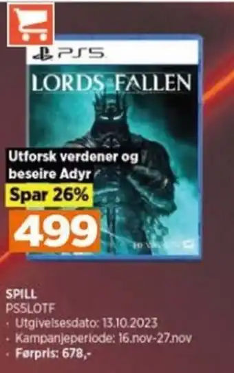 POWER SPILL PS5LOTF tilbud