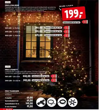 jem & fix Pro lyskjede tilbud