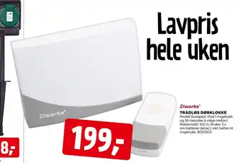 jem & fix Trådløs dørklokke tilbud