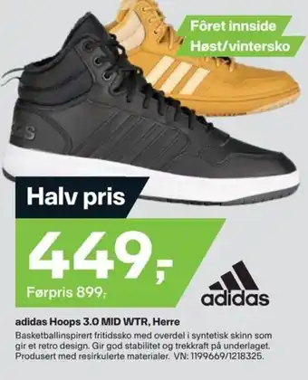 XXL Sport adidas Hoops 3.0 MID WTR, Herre tilbud