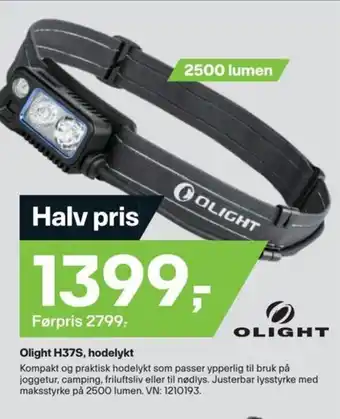 XXL Sport Olight H37S, hodelykt tilbud