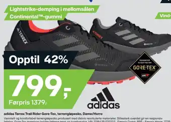 XXL Sport adidas Terrex Trail Rider Gore-Tex, terrengløpesko, Dame/Herre tilbud