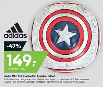 XXL Sport adidas MLS Training Captain America, fotball tilbud